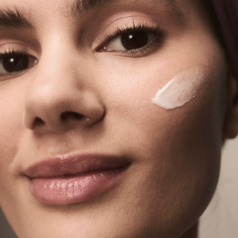 Bright Awakening Face Cream on woman's face