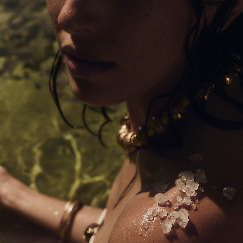 Woman with Silent Sea Salt on her shoulder
